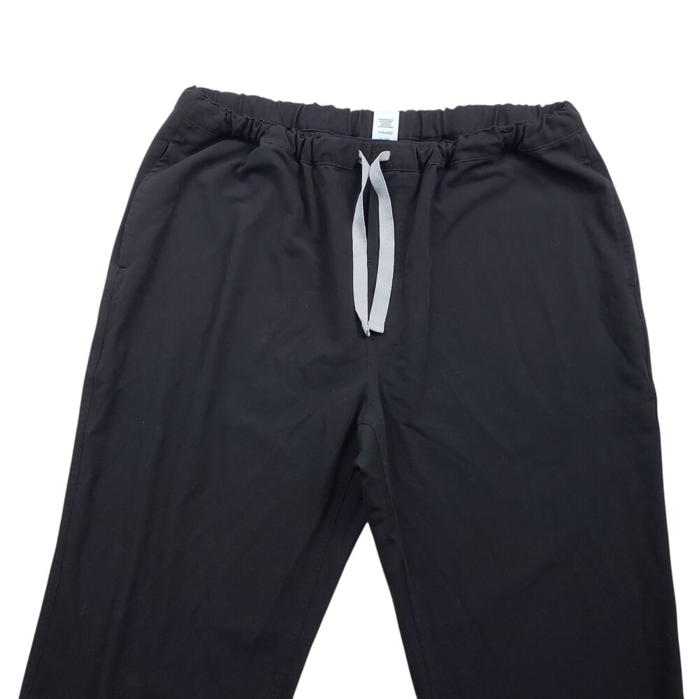 Figs Pisco Scub Pants Mens Large Black Drawstring Stretch Technical - Picture 3 of 9